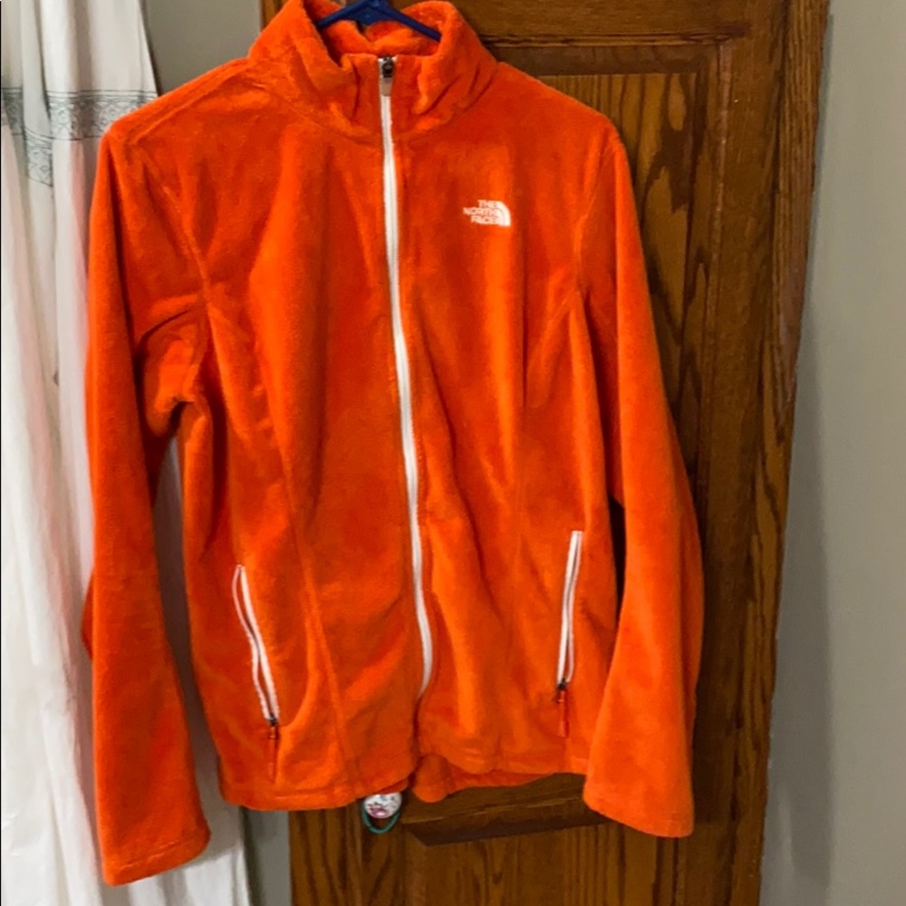 Orange North Face Sweatshirt